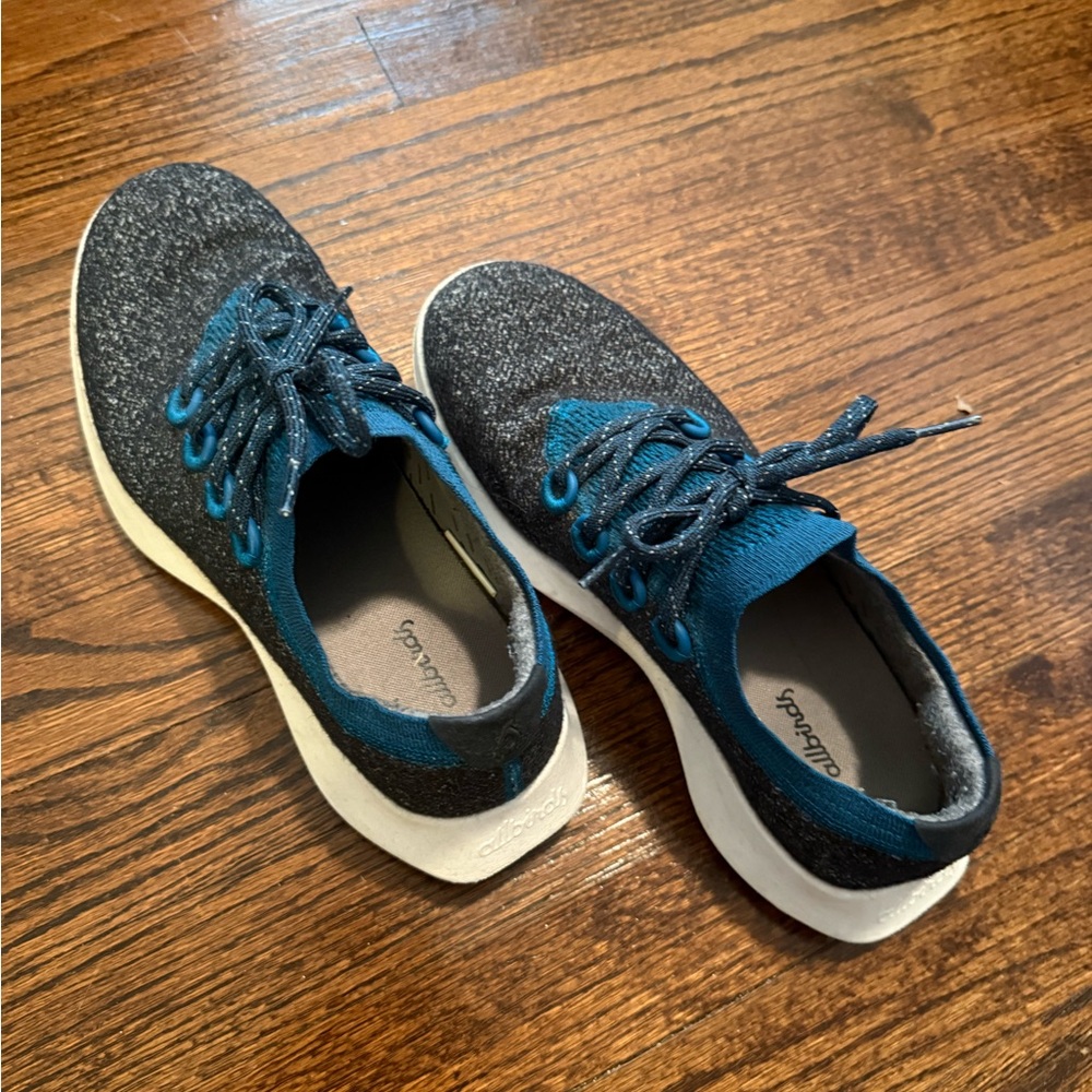 Allbirds Black and Teal Athletic Shoes